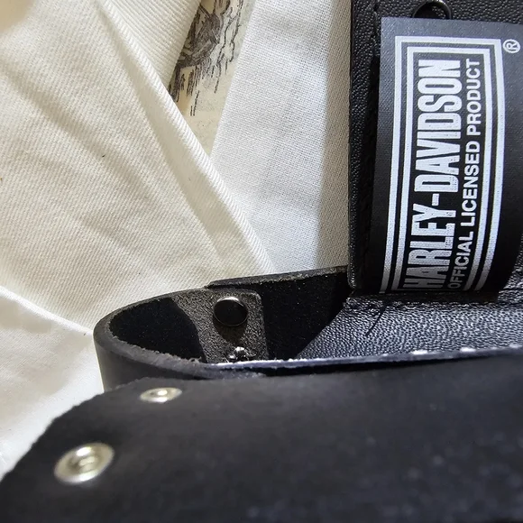 Vintage Harley-Davidson Studded Leather Mini Backpack USA Made Black - Picture 10 of 17